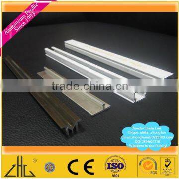 Wow!! 6463 Polishing Mirror Finish Balcony Balustrade Glazing Aluminium Profiles, Satin Anodized Aluminium Profiles for Curtain
