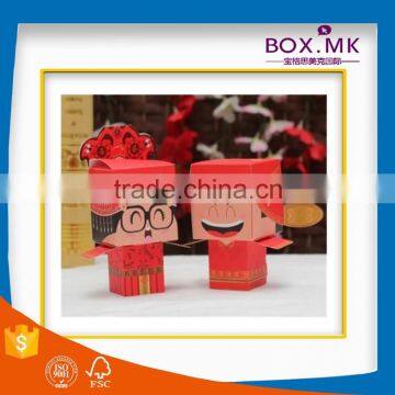High Quality Hot Sale Fashionable Personalized Wholesale Paperboard Pink Wedding Paper Box photo-5
