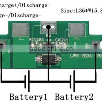 PCM/BMS/PCB For 7.4V(2S) Li-ion Battery Packs led strip flexible pcb separator machine,ups pcb