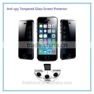 Factory price 0.33mm arc edge 2.5D privacy tempered glass screen protector for iphone4 5 6 6s 6plus