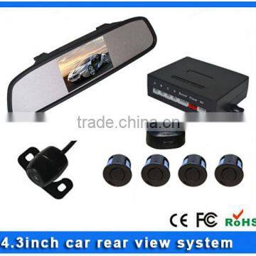 Video parking sensor with 4.3inch rear view monitor&camera