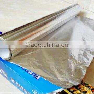 Economy Household aluminium foil for kitchen use and BBQ paper aluminum foil with SGS certificate factory price good quality