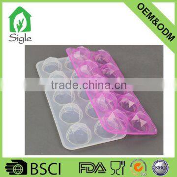 Hot Sale 10 Cavity Silicone Diamond Ice Cube Tray Ice Moulds