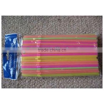 colorful juice straw