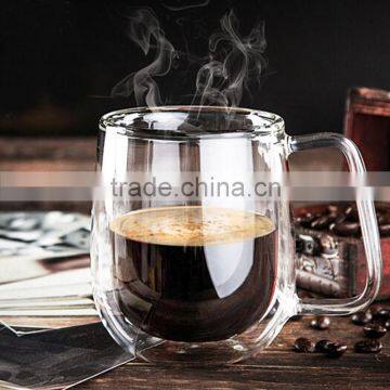 250 ml Heat Resistant Double Wall Layer Clear Glass