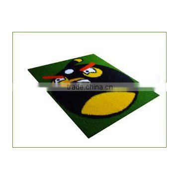 artificial grass mat with design drawing