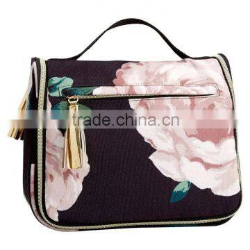 canvas Floral Ultimate Hanging Toiletry Case