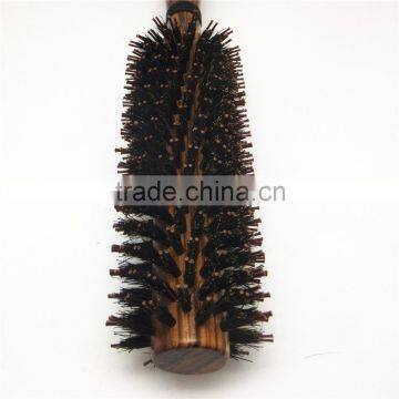 Wholesale Round Wood Wooden 100% Bristle Hair Brush photo-4