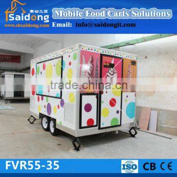 2015 Fibreglass Street Mobile Kitchen Service Cart FVR55-35 Food Truck