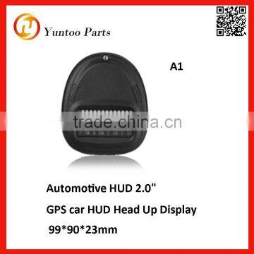 multi-function GPS OBD2 car HUD Head Up Display 2.0" with 5 of alarm to reminding