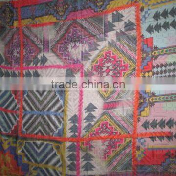 TEXTILE SQUARE SCARVES OF 100% FINE SILK WITH VARIOUS PRINTS.