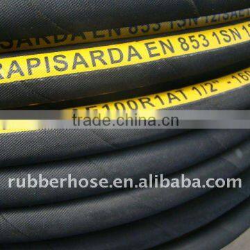 Wire braid hydraulic rubber hose