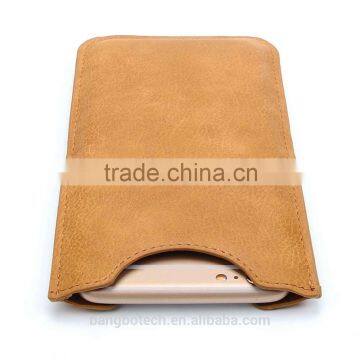 High Quality Leather Sleeve Leather Pouch With Card Holder for Iphone6/6s/plus Holder photo-6
