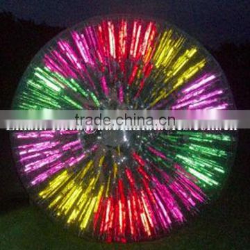 Rainbow inflatable zorb ball- colorful hamster ball