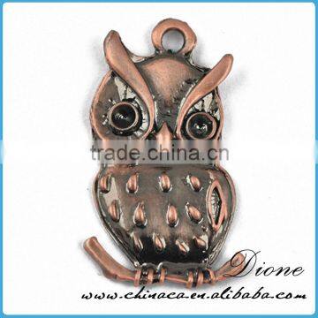 Antique Silver Plated Animal Owl Pendant Necklace Jewelry