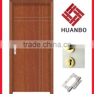 Interior MDF wood PVC door without glass