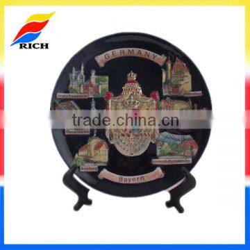 custom high quality souvenir ceramic decorative plate