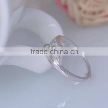 925 Sterling Silver Unique Thin Tie Shaped Ring With Zircon photo-2