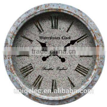 23" Round Shape Antique Plastic Wall Clock for Decor