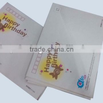 DL envelope tear open die cutting