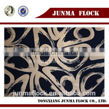 Manufacturer China Junma design Velvet Embroidered Fabric