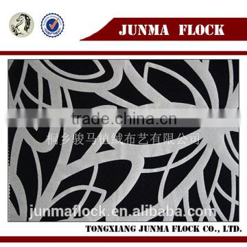 New design Line pattern Manufacturer China wholesale Textiles Satin Lining Flocking Fabric