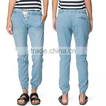 2015 China Supplier Latest Denim Pants Casual Wear Custom Sexy Ladies Jeans