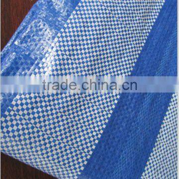Blue-white Striped PE Tarpaulin , Light Weight , Durable And Attractive