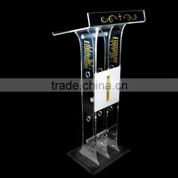 2016 new design customized acrylic lectern for church or school