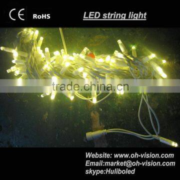 10m length rubber led string lights outdoor decorative string lights