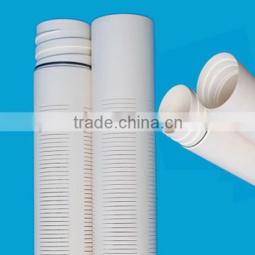 BJF good quality food grade cut slotted pvc casing pipe