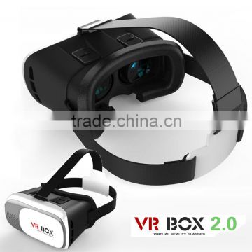 2016 Hotest VR BOX 2.0 Version 3D Smart Virtual&Reality Glasses for 3D Game Movie with Bluetooth Gamepad From Airshoo