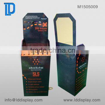 Custom style cardboard retail dump bins for product promotion in supermarket