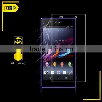 clear screen protector for mobile phone: colorful self-adhesive clear plastic film for song ericsson ST17i(Xperia active)