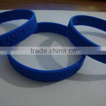 Promotional Embossed logo Silicon Wristbands