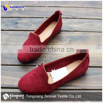 Fashion 100% Polyester Suede Fabric for shoes