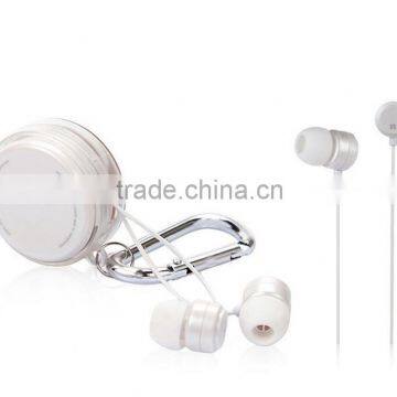 Fashion Keychain Telescopic In-ear Headphone Computer and Mobile Phone Stereo Earphone