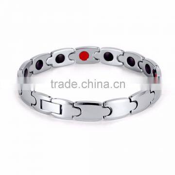 Stock Jewelry Healing 2 in 1 Germanium FIR 14pcs Balls Therapy Power Tungsten Bracelet photo-2