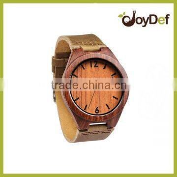 2016 Popular Bamboo Wood Wrist Watch /wristwatch With Logo Engraved photo-5