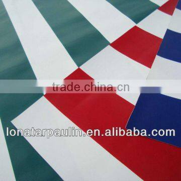 PVC Coated Stripe Tarpaulin