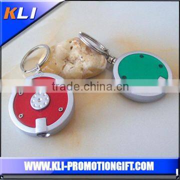 round led light key chain for gift