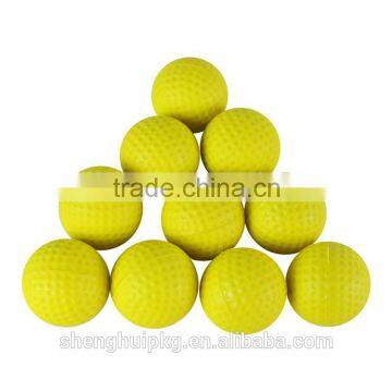 PU foam golf shape squeeze ball outdoor training PU soft ball