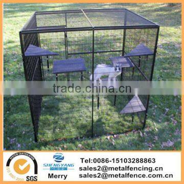 6'X8'welded wire small animal cage 7'tall fully enclosed bird aviary monkey breeding cage