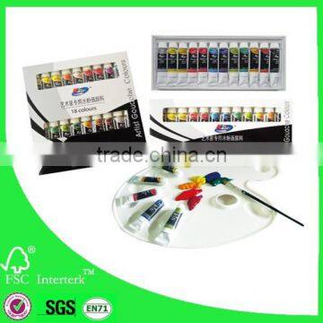 Wholesale artist gouache colours set 12ML