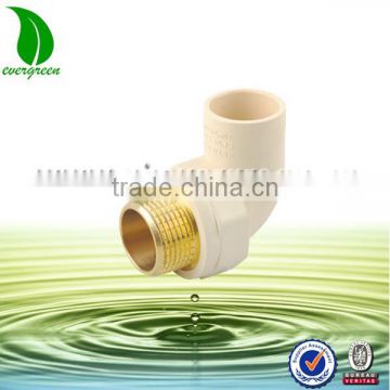 Hot sell Industrial CPVC Pipe Fittings ASTM elbow with brass thread