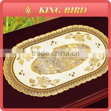 Chines wholesale cheap golden oval vinyl placemats