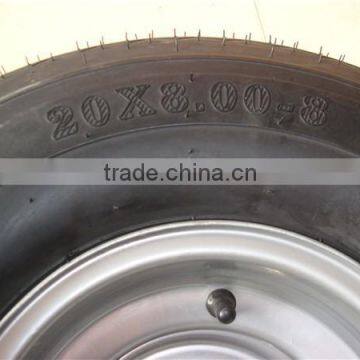 20x8.00-8 Golf Cart ATV go Kart Cart Wheel Tire Lawnmower Garden Wheel photo-4