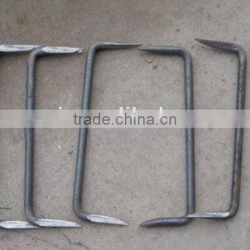 High carbon steel round steel staple clamp