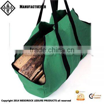 Firewood Tote Wood Carrier Bag Fire Log Carrier Canvas Log Carrier photo-2