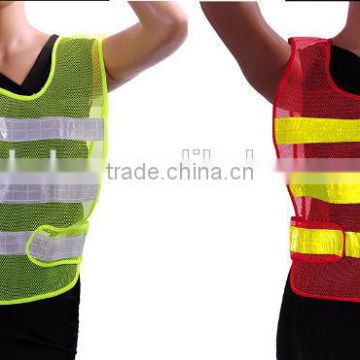 Best Sale Red/Yellow High Visibility Reflective Conspicuity Vest Warning Safety Working Clothes